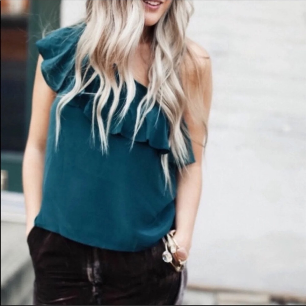 NWT Anthropology Maeve one shoulder top